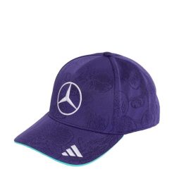 CZAPKA KIEROWCY MERCEDES-AMG PETRONAS FORMULA 1 TEAM VANDA BLOOM. Fioletowe czapki z daszkiem Adidas, bez wzorów, z materiału. Za 239.00 zł.