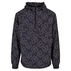 Męska Kurtka W Kwiaty. Czarne kurtki Urban Classics, m, bez wzorów, bez kaptura. Za 294.99 zł.