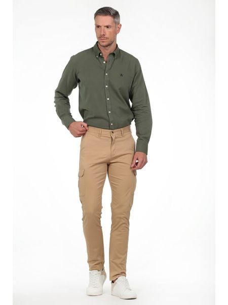 The Time of Bocha Spodnie chino w kolorze beżowym rozmiar: 48. Brązowe eleganckie spodnie The Time of Bocha, na co dzień. Za 151.42 zł.