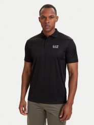 EA7 Emporio Armani Polo 7M002477 AF22277 UC001 Czarny Regular Fit. Czarne koszulki polo EA7 Emporio Armani, m, bez wzorów, z syntetyku, bez kołnierzyka, bez ramiączek. Za 529.99 zł.