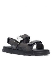 Badura Sandały MOTTU-01 MI08 Szary. Szare sandały Badura, z materiału, bez zapięcia. Za 249.99 zł.