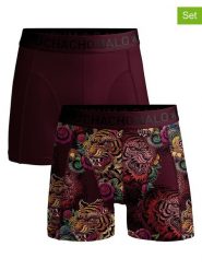 Muchachomalo Bokserki (2 pary) w kolorze bordowym ze wzorem rozmiar: XXL. Czerwone bokserki MUCHACHOMALO, xxl, bez wzorów. Za 97.95 zł.