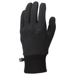 Męskie Rękawiczki Do Biegania Z Polaru ThermaFit. Czarne rękawiczki Nike, bez wzorów, z polaru. Za 340.99 zł.