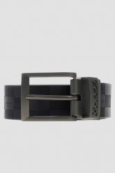 GUESS Czarny dwustronny męski pasek w monogram Reversible Logo Belt, Rozmiar M. Czarne paski Guess, z aplikacjami, eleganckie. Za 439.99 zł.