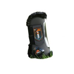 Otwarte przednie getry dla koni eQuick eLight scratch Panther. Czarne legginsy długie sportowe EQUICK, m, bez wzorów, do jazdy konnej. Za 414.50 zł.