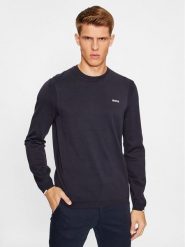 Boss Sweter Ever-X_Cn 50498539 Granatowy Regular Fit. Niebieskie swetry rozpinane Boss, m, bez wzorów, z bawełny, bez kołnierzyka, bez ramiączek. Za 339.99 zł.