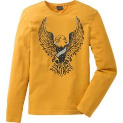 Shirt z długim rękawem Slim Fit bonprix żółty. Bluzki z długim rękawem marki ASICS. Za 34.99 zł.