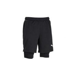 Spodenki 2 w 1 Gym & Pilates męskie. Czarne krótkie spodenki sportowe Puma, m, bez wzorów, z bawełny. Za 129.99 zł.