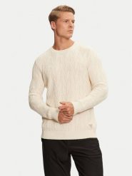 Guess Sweter Evander M4BR19 Z3HD1 Beżowy Regular Fit. Brązowe swetry rozpinane Guess, m, z aplikacjami, z bawełny, bez kołnierzyka, bez ramiączek. Za 249.99 zł.
