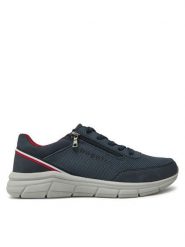 Bugatti Sneakersy 345-AFA14-5550 Granatowy. Niebieskie buty sportowe casual Bugatti, bez wzorów, z materiału, bez zapięcia. Za 229.99 zł.
