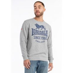 Bluza z okrągłym dekoltem, regularny krój Lonsdale Noss. Niebieskie bluzy Lonsdale, bez wzorów, bez kaptura. Za 211.00 zł.