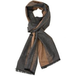 Brązowy Szalik Męski Ciepły Miękki Szal Gładki Elegancki Mes-Jed. Brązowe szaliki bez wzorów, z materiału. Za 29.99 zł.