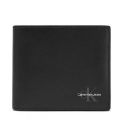 Duży Portfel Męski Calvin Klein Jeans. Czarne portfele Calvin Klein Jeans, bez wzorów, z jeansu. Za 209.99 zł.