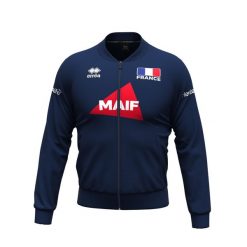 Kurtka treningowa France Markus 3.0 Maif 2024/25. Niebieskie kurtki ERREA, m, bez wzorów, z materiału, bez kaptura. Za 307.50 zł.