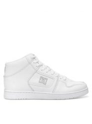 DC Sneakersy MANTECA 4 HI ADYS100743-HHB Biały. Białe buty sportowe casual DC, bez wzorów, ze skóry, bez zapięcia. Za 299.99 zł.