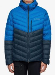 Kurtka puchowa Vaude Monviso Down Hooded Jacket. Niebieskie kurtki Vaude, l, bez wzorów, z materiału, bez kaptura. Za 1,033.99 zł.