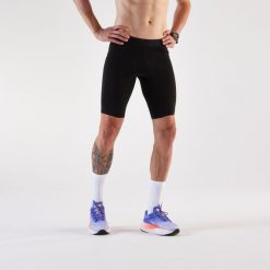 Second Life - Legginsy do biegania krótkie męskie Kiprun. Czarne legginsy długie sportowe KIPRUN, l, bez wzorów, z materiału, do biegania. Za 80.99 zł.