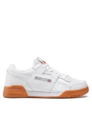 Reebok Sneakersy Workout Plus CN2126 Biały. Białe buty sportowe casual Reebok, bez wzorów, ze skóry, bez zapięcia. Za 249.99 zł.