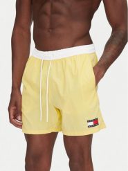 Tommy Hilfiger Szorty kąpielowe UM0UM03455 Żółty Regular Fit. Żółte kąpielówki Tommy Hilfiger, m, bez wzorów, z syntetyku. Za 189.99 zł.