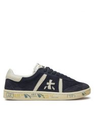 Premiata Sneakersy Bonnie 6898 Granatowy. Niebieskie buty sportowe casual Premiata, bez wzorów, ze skóry, bez zapięcia. Za 999.99 zł.