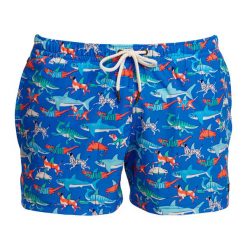 Szorty kąpielowe męskie Funky Trunks Shorty Shorts Short. Niebieskie kąpielówki Funky Trunks, m, bez wzorów, sportowe. Za 209.99 zł.