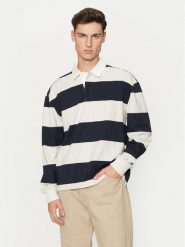 Champion Polo 220438 Szary Loose Fit. Szare koszulki polo Champion, m, bez wzorów, z bawełny, bez kołnierzyka, bez ramiączek. Za 129.99 zł.
