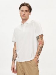Pepe Jeans Polo Harper PM542157 Biały Regular Fit. Białe koszulki polo Pepe Jeans, m, bez wzorów, z bawełny, bez kołnierzyka, bez ramiączek. Za 199.99 zł.