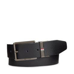Pasek Męski Tommy Hilfiger. Czarne paski Tommy Hilfiger, bez wzorów. Za 199.99 zł.