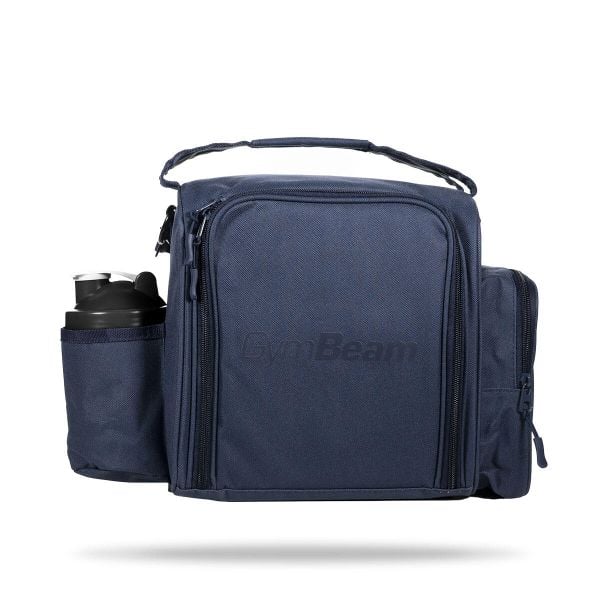 Torba na jedzenie z pojemnikami 10.2 L granatowa FIT Prep. Niebieskie torby na ramię GYMBEAM, bez wzorów, z poliesteru, na ramię, bez dodatków. Za 164.90 zł.