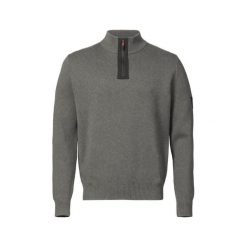 Zamek błyskawiczny pull col Musto Salcombe. Szare bluzy Musto, bez wzorów, bez kaptura. Za 528.00 zł.