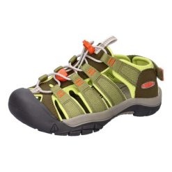 Keen Jr Newport Boundless Dark Olive/Scarlet Ibis rozmiar 32-33. Czerwone buty trekkingowe Keen, bez wzorów, bez zapięcia. Za 265.99 zł.