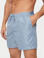 Calvin Klein Swimwear Szorty kąpielowe KM0KM01082 Niebieski Regular Fit. Niebieskie kąpielówki Calvin Klein Swimwear, m, bez wzorów, z syntetyku. Za 199.99 zł.