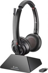 POLY Zestaw słuchawkowy Savi 8220 UC z certyfikatem Microsoft Teams DECT 1880–1900 MHz USB-A. Słuchawki bezprzewodowe Hewlett-Packard. Za 729.99 zł.