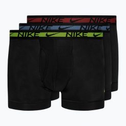 Bokserki męskie Nike Dri-FIT Ultra Stretch Micro Trunk 3 pary. Czarne bokserki Nike, l, bez wzorów. Za 265.00 zł.