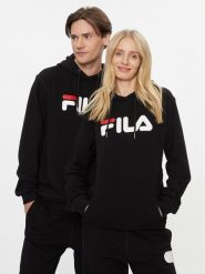 Fila Bluza FAU0068 Czarny Regular Fit. Czarne bluzy Fila, m, bez wzorów, z bawełny, bez kaptura. Za 179.99 zł.