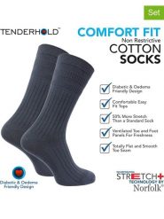 Norfolk Skarpety (2 pary) w kolorze szarym rozmiar: 39-42. Szare skarpety Norfolk, bez wzorów, z bawełny. Za 39.99 zł.