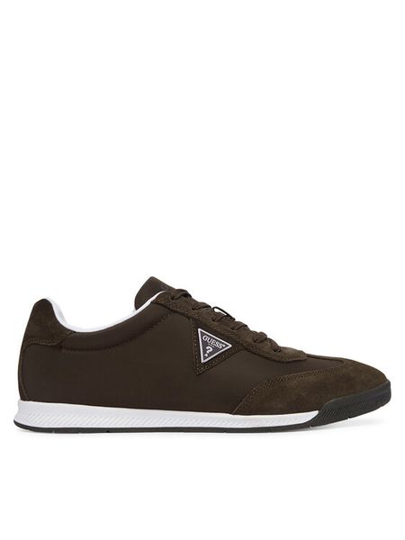 Guess Sneakersy FMTDAS SUE12 Brązowy ciemny. Brązowe buty sportowe casual Guess, z aplikacjami, z materiału, bez zapięcia. Za 494.99 zł.