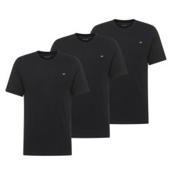3-Pak T-Shirt Mustang Style Alex Czarny 1017989 4142. Czarne t-shirty Mustang, uniwersalny, bez wzorów, bez kołnierzyka, bez ramiączek. W wyprzedaży za 119.99 zł.