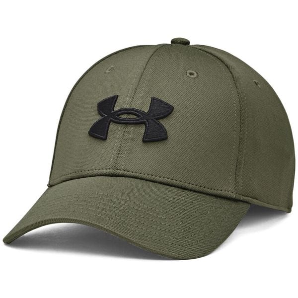 Czapka Under Armour Blitzing. Czarne czapki z daszkiem Under Armour, bez wzorów, z materiału. Za 127.95 zł.