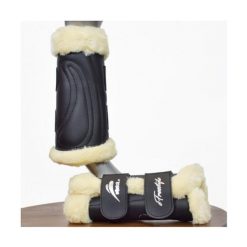 Zamknięte getry ujeżdżeniowe dla koni eQuick eFreestyle. Czarne legginsy długie sportowe EQUICK, l, bez wzorów, do jazdy konnej. Za 409.50 zł.
