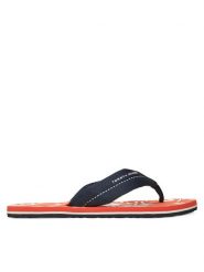 Tommy Hilfiger Japonki Hilfiger Flw Print Beach Sandal FM0FM05507 Granatowy. Niebieskie japonki Tommy Hilfiger, bez wzorów, z materiału. Za 179.99 zł.
