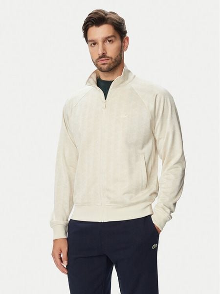 Lacoste Bluza SH9775 Beżowy jasny Regular Fit. Brązowe bluzy LACOSTE, m, bez wzorów, z syntetyku, bez kaptura. Za 859.99 zł.