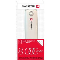 Powerbank SWISSTEN 8000mAh biały (22014100). Białe powerbanki SWISSTEN. Za 67.73 zł.