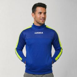 Kurtka Damasco do biegania Niebiesko-Zielona Fluorescencyjna. Niebieskie kurtki Legea, s, bez wzorów, z bawełny, bez kaptura. Za 84.00 zł.
