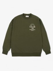Bluza MANTO SOCIETY dla dorosłych, oversize, 100% bawełna organiczna 320 gsm. Zielone bluzy bez kaptura Manto, m, bez wzorów, z bawełny, bez kaptura. Za 299.00 zł.
