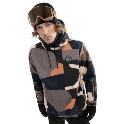 Kurtka snowboardowa męska W1 Sandboard. Brązowe kurtki SIROKO, m, bez wzorów, z materiału, bez kaptura. Za 297.00 zł.