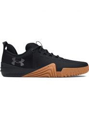 Under Armour Buty sportowe "TriBase Reign 6" w kolorze czarnym rozmiar: 43. Czarne buty treningowe Under Armour, bez wzorów, z gumy, z klipsem. Za 383.80 zł.