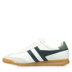Trenerzy ze skóry Gola Torpedo Leather. Białe buty sportowe casual Gola, bez wzorów, ze skóry, bez zapięcia. Za 470.50 zł.