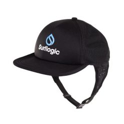 Czapka surfingowa Surflogic Trucker. Czarne czapki z daszkiem SURFLOGIC, bez wzorów, z materiału. Za 177.80 zł.
