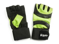 Rękawiczki fitness Laubr Sport zielone. Brązowe rękawiczki FIVE GLOVES, bez wzorów, z materiału. Za 114.99 zł.